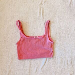Cotton On Blush Ribbed Tank Top